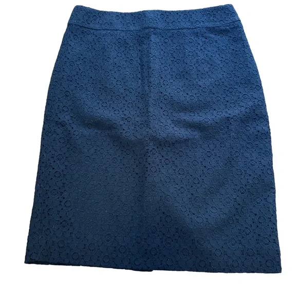 Banana Republic Pencil Skirt EUC size 4 black lace skirt - Picture 1 of 7